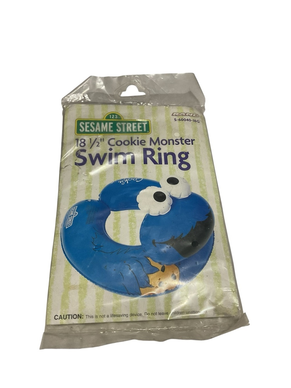 NIP Sesame Street Cookie Monster Swim Ring Float 18.5" Pool Toy 2013